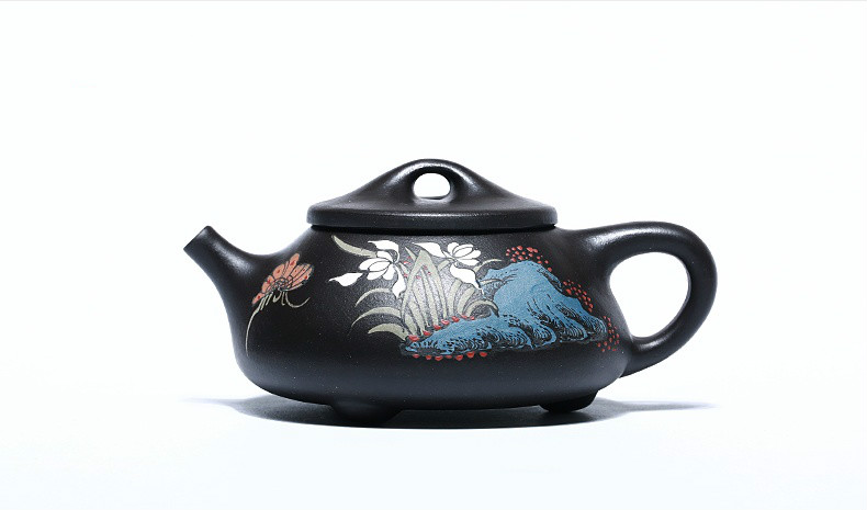 石瓢手工紫砂壺，精致典雅紫砂壺