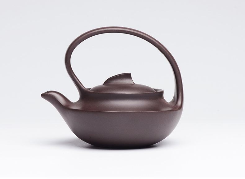 提梁精美紫砂壺，創(chuàng)意手工紫砂壺